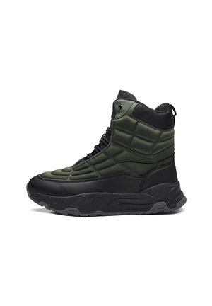 Snörstövletter - khaki black