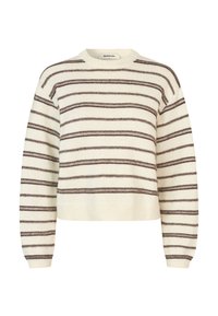 LINEUSMD - Strikkegenser - soft white/cedar