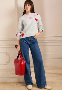 Love & Roses REGULAR FIT - SCALLOP  COLLAR - Džemperis - grey