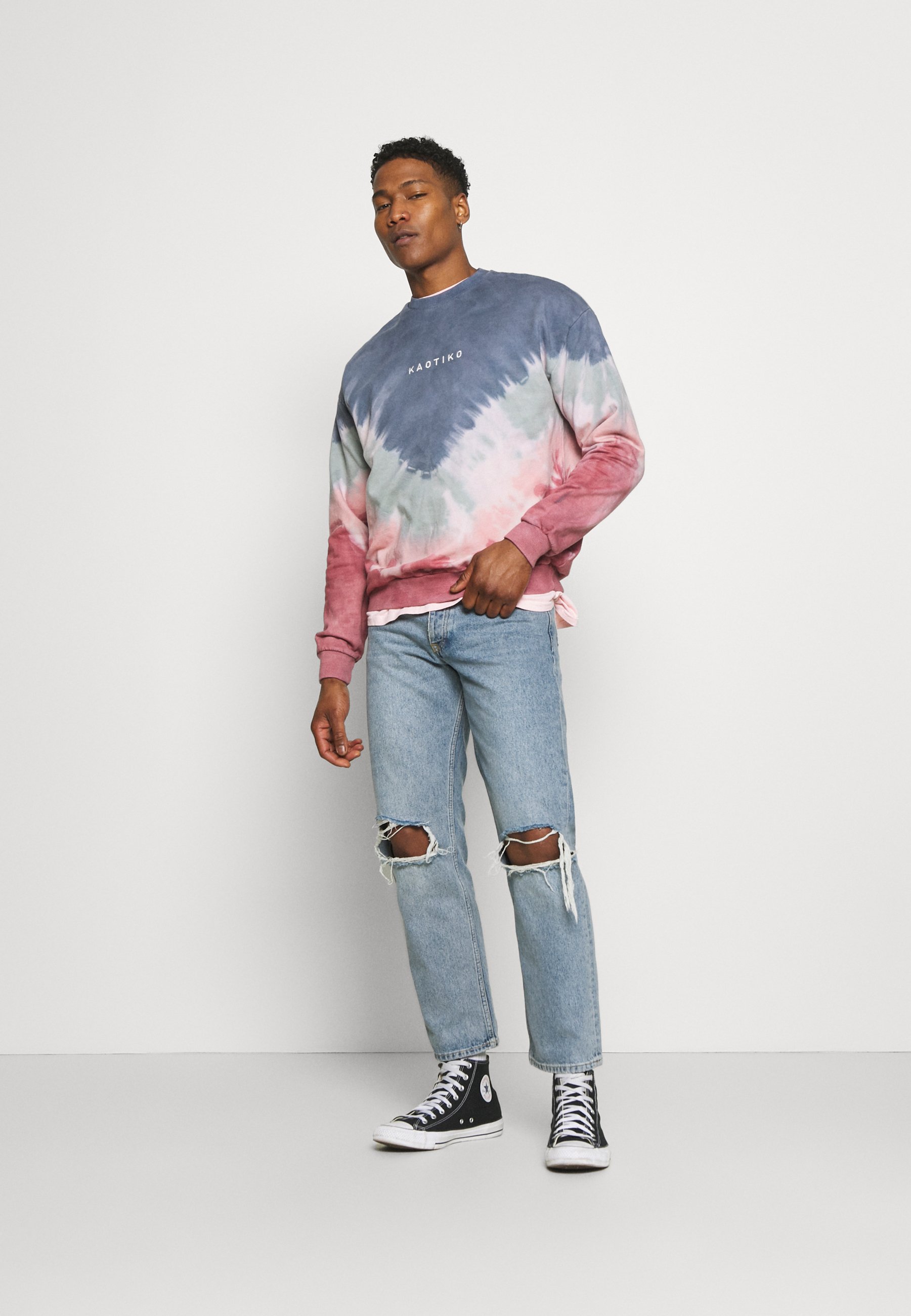 Kaotiko UNISEX- CREW TIE DYE BUSTER - Sudadera - dark blue/azul marino -  Zalando.es