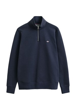 GANT, REG SHIELD HALF ZIP SWEAT - Sweatshirt - evening blue