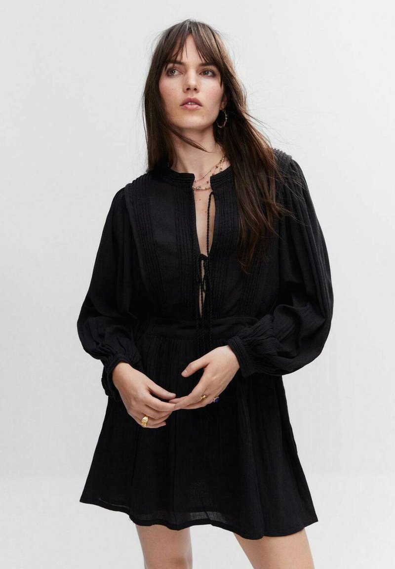 Mango ROMAN Day dress noir/black Zalando.ie