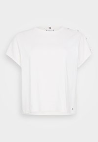 BUTTON TEE - Camiseta estampada - ivory