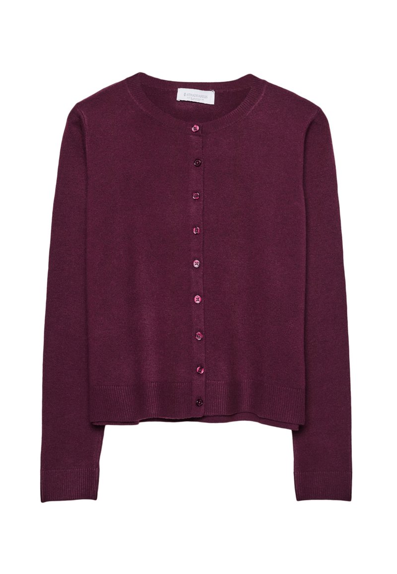 Stradivarius SOFT-TOUCH Strickjacke dark red/dunkelrot Zalando