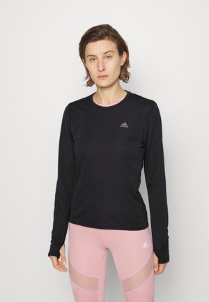 adidas Performance RUN ICONS RUNNING - Ilgarankovis viršutinės dalies drabužis - black
