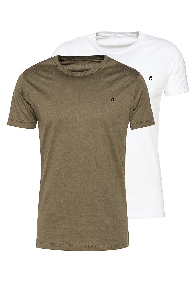 Replay T-shirt basic olijfgroen