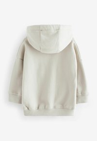 Felpa con cappuccio in cotone grigio chiaro, dal tocco morbido, con tasca a marsupio, polsini a costine e cappuccio regolabile con coulisse. Design liscio e minimalista.