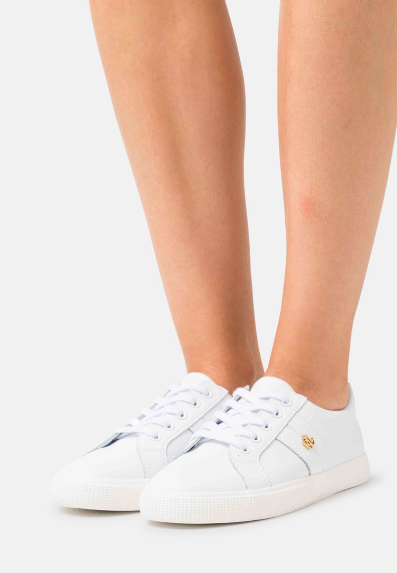 Lauren Ralph Lauren - JANSON II ACTION LEATHER SNEAKER - Tenisice - real white, Povećaj