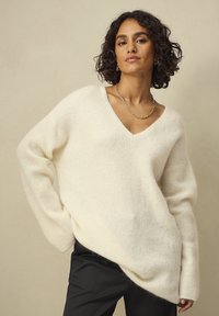 Ellos Collection DREAMY - Striktrøje - weiß