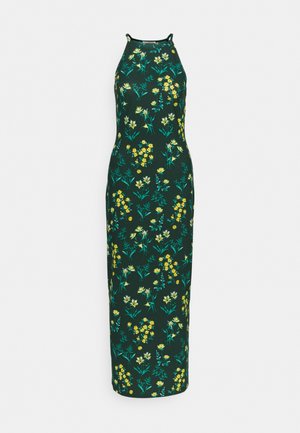 Robe longue - dark green/multi-coloured