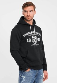 Ombre Jersey con capucha - black
