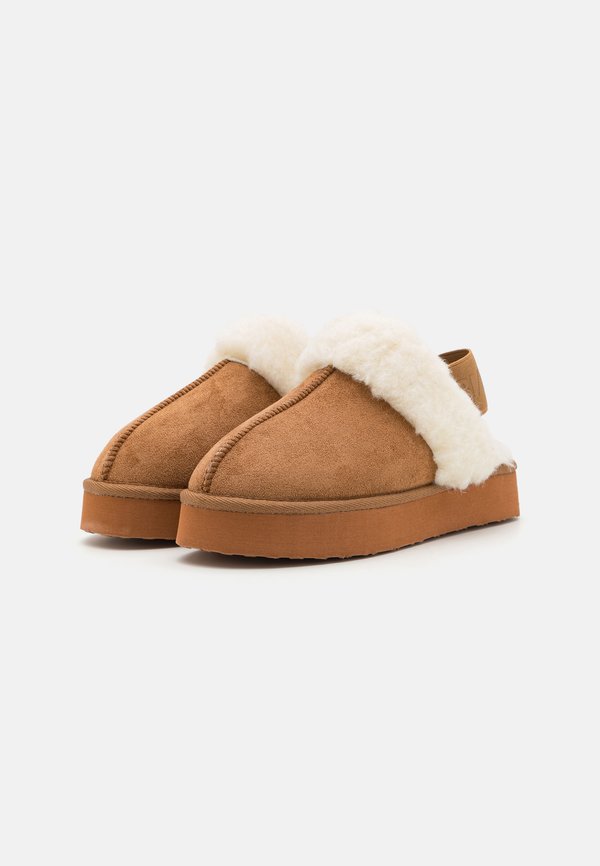 BIASWEETIE FLATFORM ELASTIC - Slippers - camel3