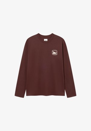 WOOD WOOD, WWLIAM OUTSIDER LS TEE 25419 - Langarmshirt - decadent chocolate