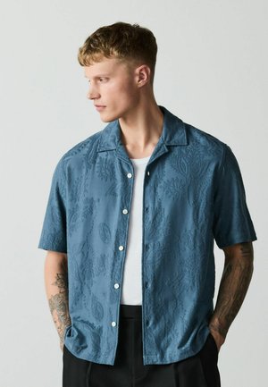 Next, Shirt - blue paisley