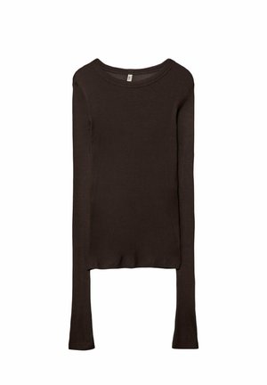 Stradivarius Longsleeve - dark brown
