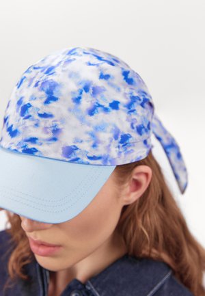 PCTUNLE SQUARE HEADSCARF - Foulard - cloud dancer/blue