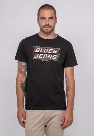 À MOTIF JORDIPAL - T-shirt imprimé - noir