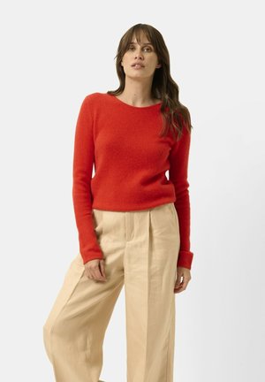 COL ROND 4 FILS - Maglione - tomato