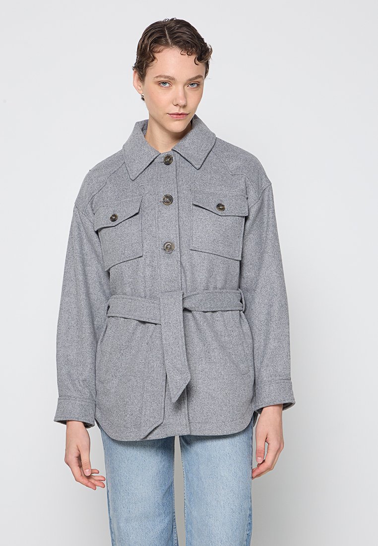 dreimaster Lichte jas grijs