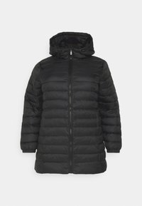 ONLY Carmakoma CARNEW TAHOE QUILTED HOOD - Žieminis paltas - black