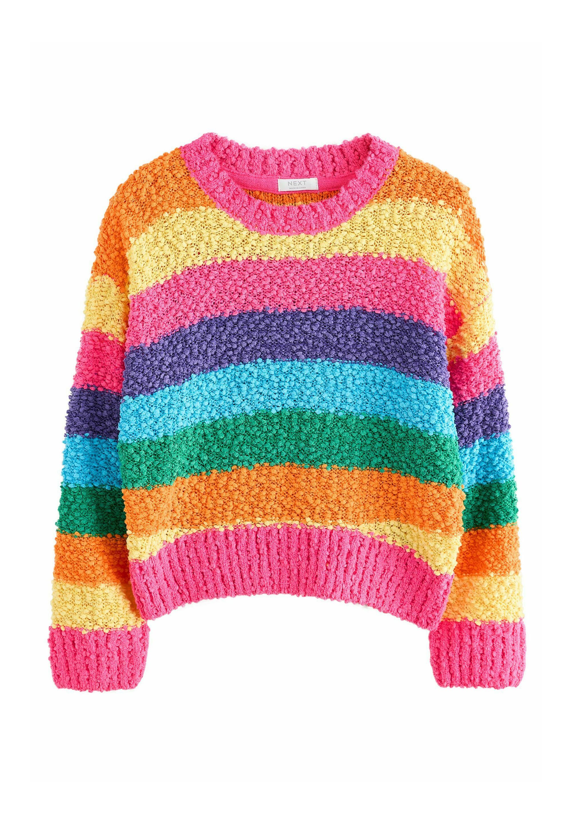 Regenbogen Strickpullover Streifen Kaufe Damen-Strickpullover Mit