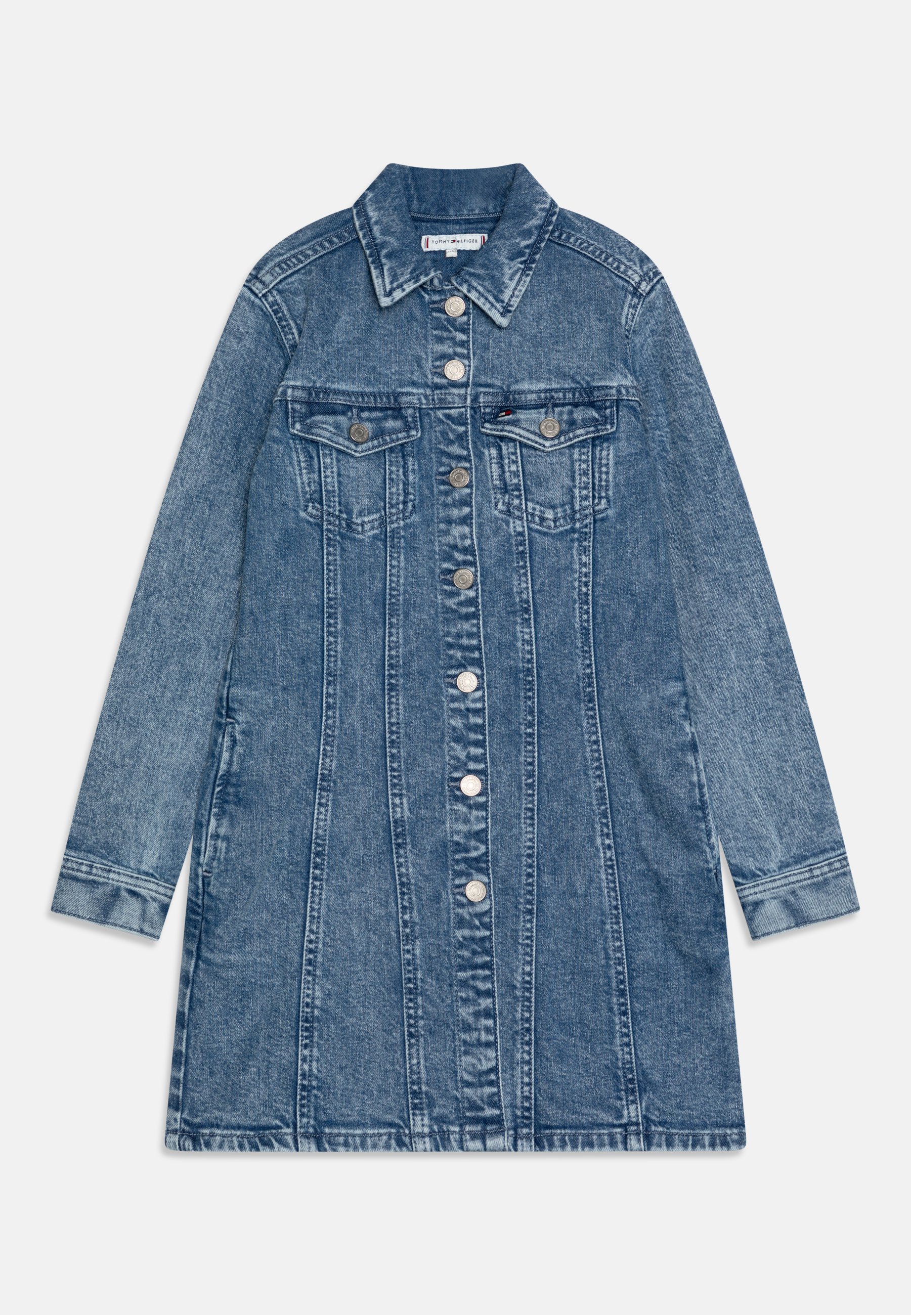 Tommy Hilfiger DRESS Robe en jean saltandpepper/denim bleu