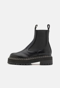 LUG SOLE CHELSEA BOOTS - Platform ankle boots - black