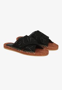 Superdry & Co CROSS STRAP  - Mules - black lace