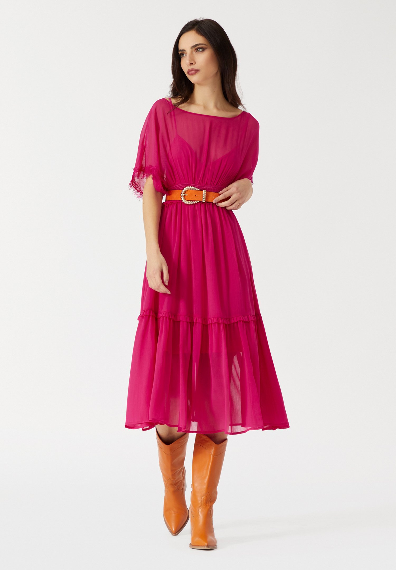 Manila Grace Vestito estivo - fucsia/rosa fluo - Zalando.it
