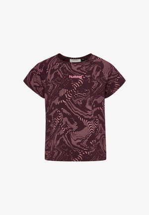 Hummel, HML AOP A-SHAPED - T-Shirt print - winetasting