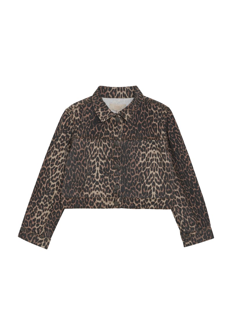 Creamie Jeansjacke - brown leo