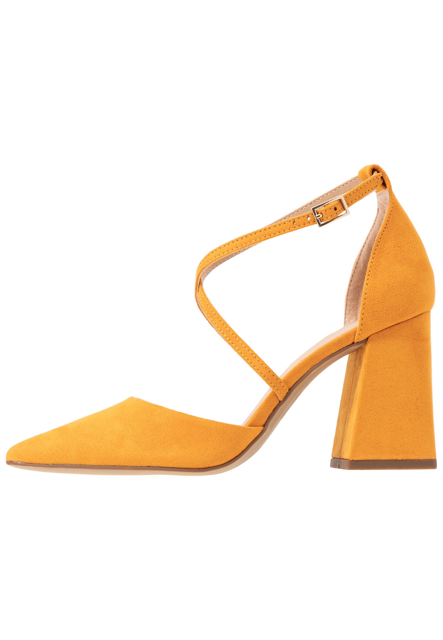yellow block heels uk