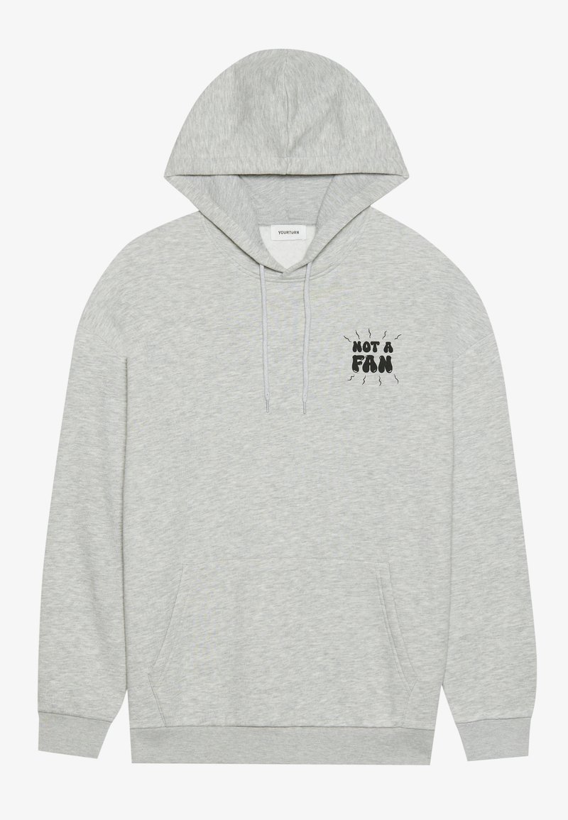 YOURTURN Sweater lichtgrijs gemêleerd