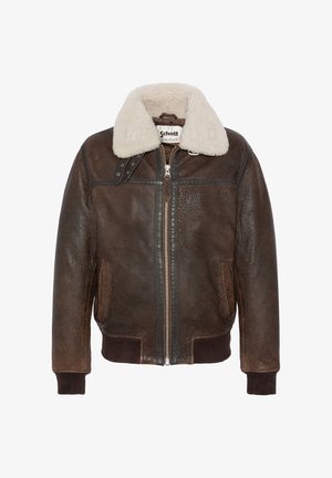 Schott AVIATOR - Veste en cuir - marron