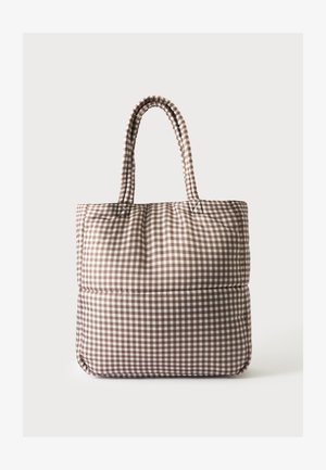 Pieces, PCFULLA PADDED SHOPPER - Чанта за пазаруване - brown/off-white