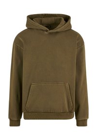 Urban Classics VINTAGE HEAVY - Mikina s kapucí - warmkhaki