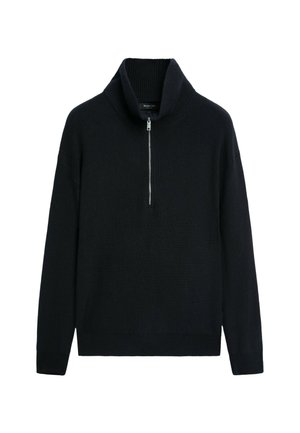 Massimo Dutti, Strickpullover - mottled dark blue