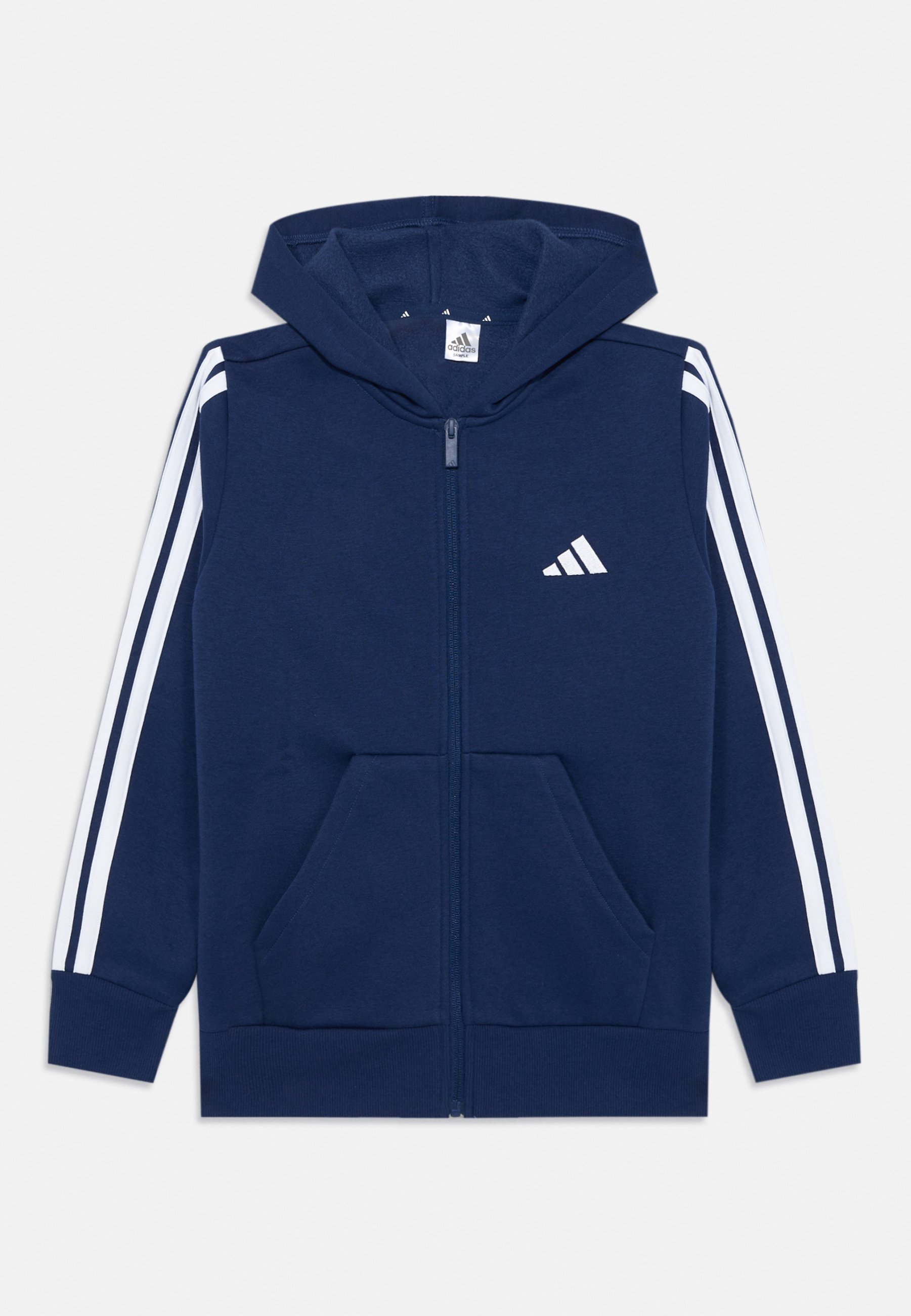 adidas Performance Zip-up sweatshirt dark blue/white/blue Zalando