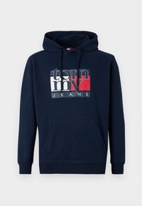 Tommy Jeans REG FLAG - Sweater - dark night navy