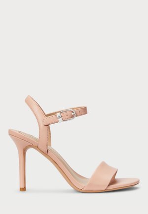 Lauren Ralph Lauren GWEN NAPPA LEATHER SANDAL - Sandals - sunrise blush
