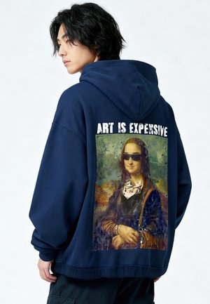 ART IS EXPENSIVE MONA UNISEX - Felpa con cappuccio - dark blue