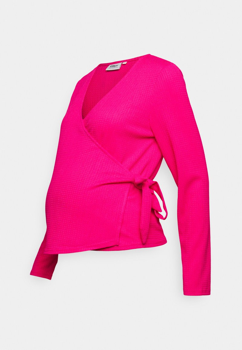 ONLY MATERNITY OLMLOVA WRAP Blouse pink yarrow/rose ZALANDO.FR
