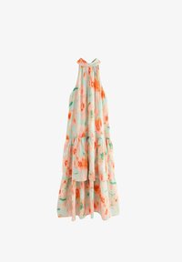 Sélectionné, light blue and orange smudge print