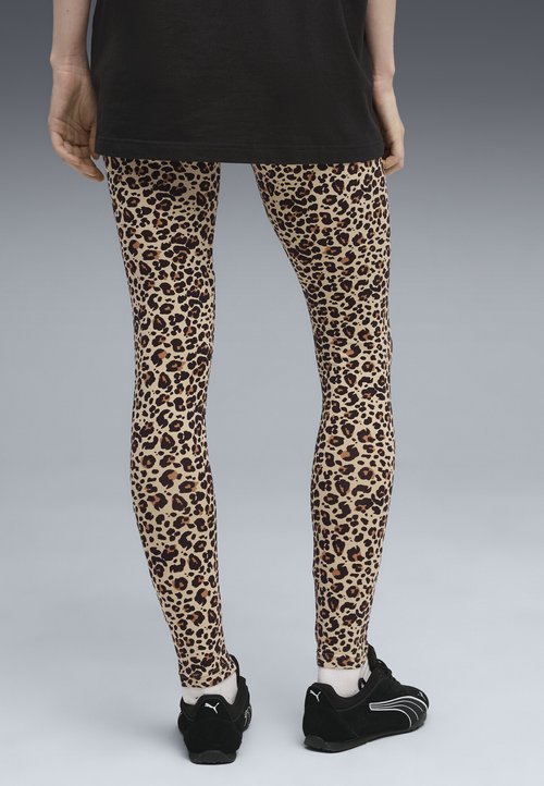 PUMA ESS GRAPHIC ANIMAL AOP - Leggings - toasted almond — photo 2