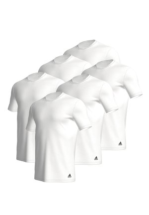MULTIPACK 6ER PACK RUND AUSSCHNITT LANGLEBIG - Unterhemd/-shirt - white