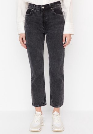 Straight leg jeans - black