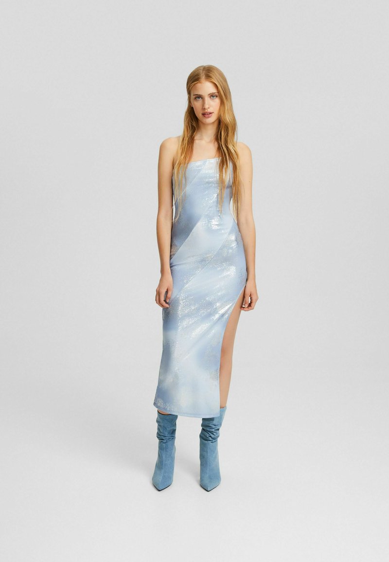 Bershka Cocktailjurk beige