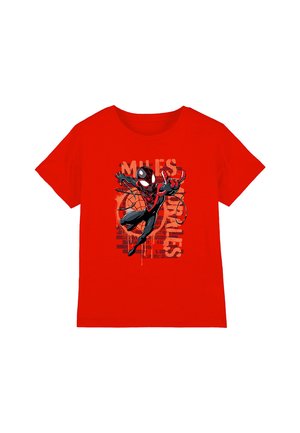 SPIDERMAN SPRAY MILES MORALES - Print T-shirt - red