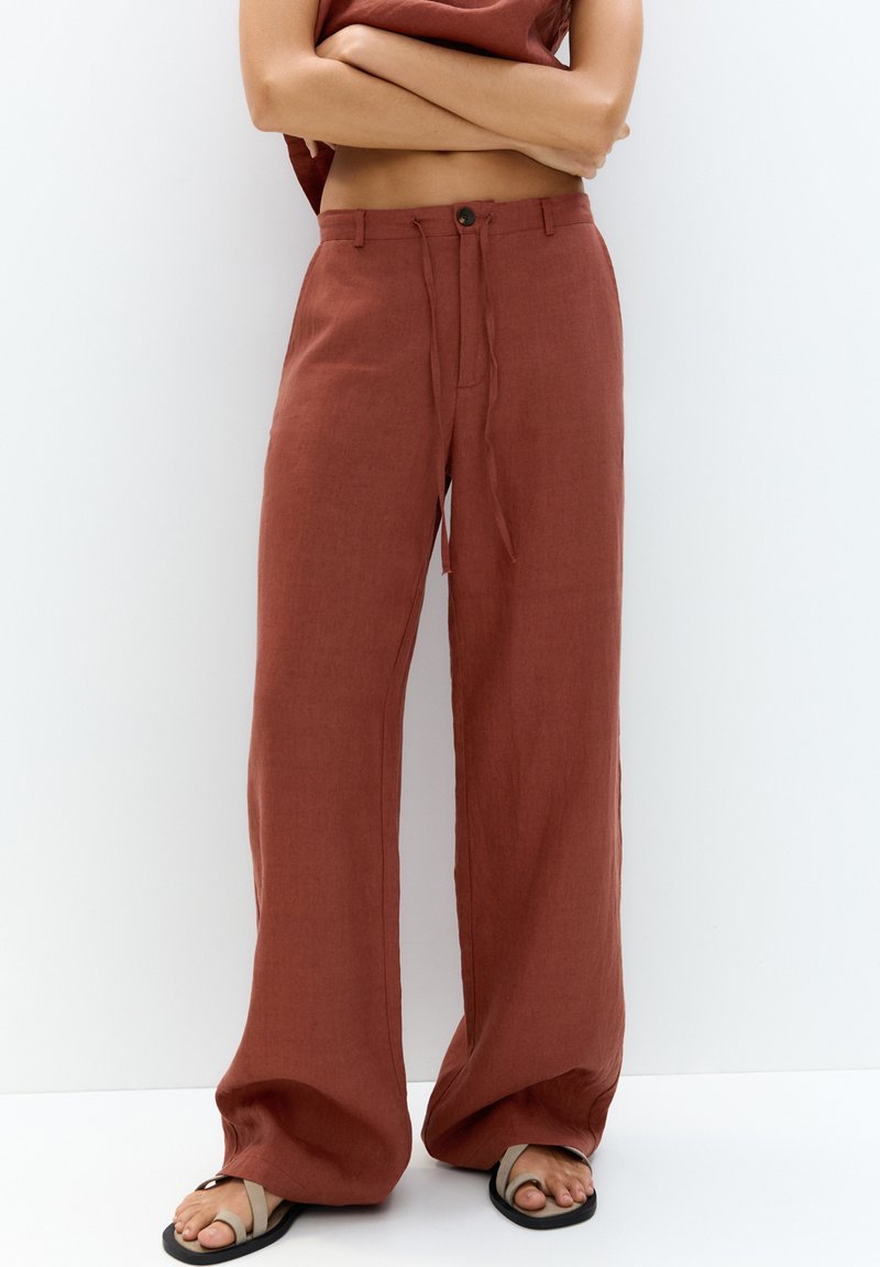 PULL&BEAR JOGGERS - Broek - copper