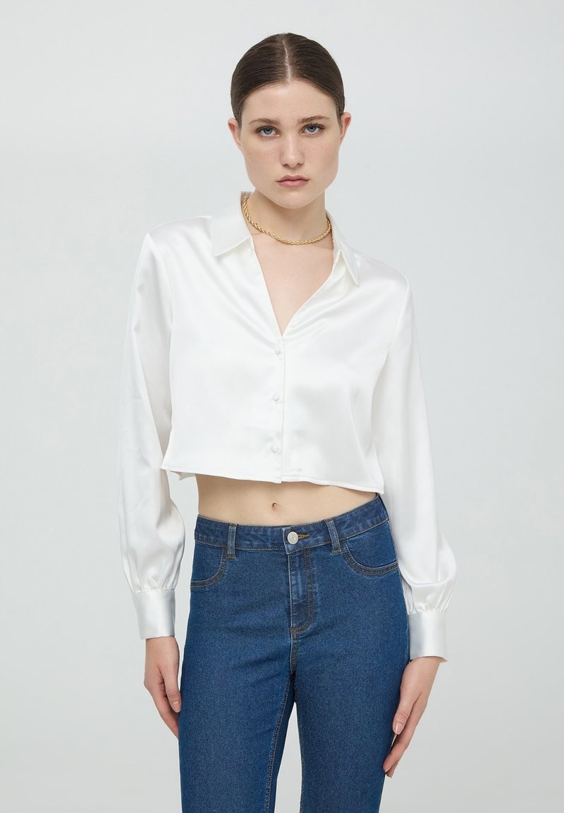 Terranova LUCIDO - Camicia - bianco lana